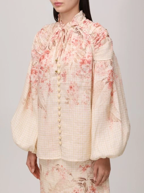Блуза из рами ZIMMERMANN